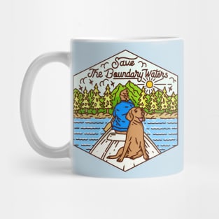 Save the BWCA Canoe Puppy Mug